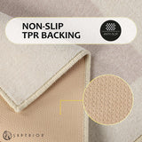 Rome Modern Non-Slip Machine Washable Bath Rug Set