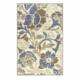 Roselyn Floral Indoor Washable Area Rug Or Runner Or Door Mat