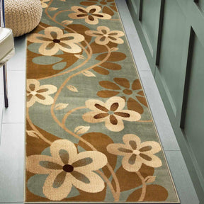 Rosette Geometric Medallion Indoor Area Rugs or Runner Rug