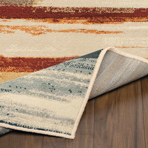 Rothco Striped Abstract Indoor Large Area Rug Or Runner Rug