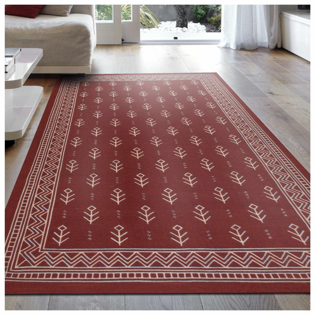 Royal Club Southwestern Diamond Tribal Cotton Indoor Area Rug