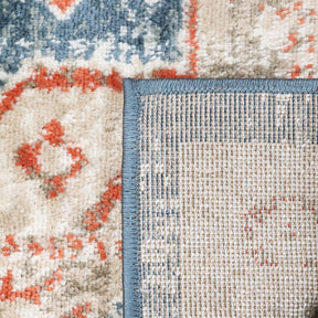 Rustic Distressed Geometric Design Indoor Area Rug