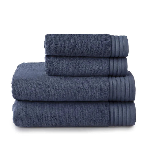 Egyptian Cotton Hand/Wash Towel Set of 4 - Blue Egyptian Cotton Hand/Wash Towels