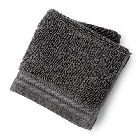 Egyptian Cotton Hand/Wash Towel Set of 4-Dark Gray Heavyweight 600 GSM Luxury