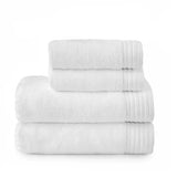 Egyptian Cotton Hand/Wash Towel Set of 4 - White Luxurious 600 GSM Towels Set