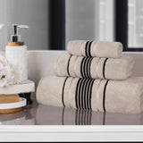 Sadie Zero Twist Cotton Solid Absorbent 3 Piece Towel Set
