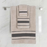 Sadie Zero Twist Cotton Solid Absorbent 3 Piece Towel Set