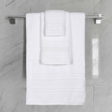 Sadie Zero Twist Cotton Solid Absorbent 3 Piece Towel Set