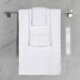 Sadie Zero Twist Cotton Solid Absorbent 3 Piece Towel Set