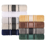 Sadie Zero Twist Cotton Solid Absorbent 3 Piece Towel Set