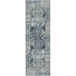 Salford Vintage Abstract Medallion Plush Indoor Area Rug Or Runner