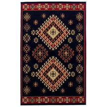 Santa Fe Geometric Floral Ikat Indoor Area Rug Or Runner Rug