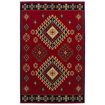 Santa Fe Geometric Floral Ikat Indoor Area Rug Or Runner Rug