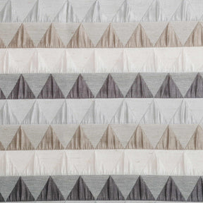 Scalene Jacquard Trellis Grommet Semi-Sheer Curtain Panel Set