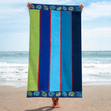 Sea Shells Oversized Cotton 4 Piece Beach Towel Set