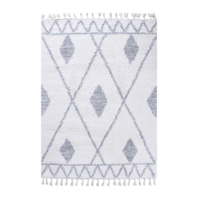 Serafina Boho Tribal Geometric Indoor Shag Area Rug with Tassels