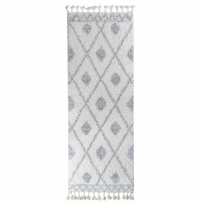 Serafina Boho Tribal Geometric Indoor Shag Area Rug with Tassels