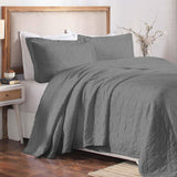 Lightweight Cotton Bedspread Sets 3-Piece Serenity Wedding Ring Jacquard Matelassé