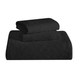 Lightweight Cotton Bedspread Sets 3-Piece Serenity Wedding Ring Jacquard Matelassé