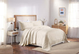 Lightweight Cotton Bedspread Sets 3-Piece Serenity Wedding Ring Jacquard Matelassé