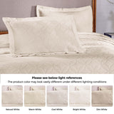 Serenity Cotton Matelasse Celtic Circle Airy Bedspread Set