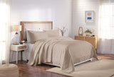 Lightweight Cotton Bedspread Sets 3-Piece Serenity Wedding Ring Jacquard Matelassé