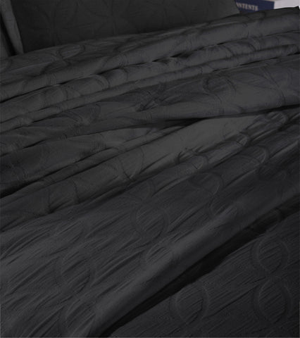 Lightweight Cotton Bedspread Sets 3-Piece Serenity Wedding Ring Jacquard Matelassé