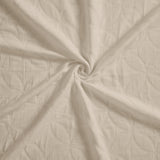 Lightweight Cotton Bedspread Sets 3-Piece Serenity Wedding Ring Jacquard Matelassé