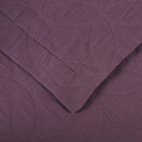 Lightweight Cotton Bedspread Sets 3-Piece Serenity Wedding Ring Jacquard Matelassé