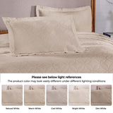 Serenity Cotton Matelasse Celtic Circle Airy Bedspread Set