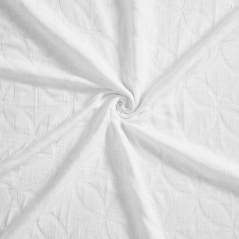 Lightweight Cotton Bedspread Sets 3-Piece Serenity Wedding Ring Jacquard Matelassé