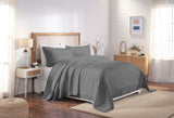 Lightweight Cotton Bedspread Sets 3-Piece Serenity Wedding Ring Jacquard Matelassé