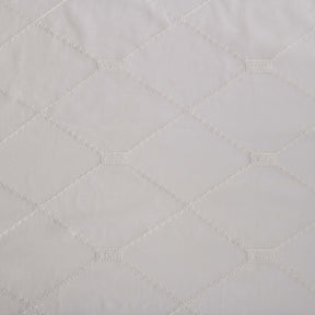 Sheer Modern Diamond Lattice Grommet Curtain Panels Set of 2