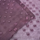 Sheer Poppy Floral Modern Textured Grommet Curtain Panels Set of 2