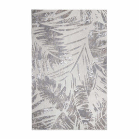 Siesta Botanical Leaves Geometric Area Rug Indoor Outdoor Rug