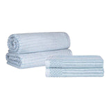 Soho Cotton Ribbed Textured Absorbent Bath Sheet & Bath Towel Set