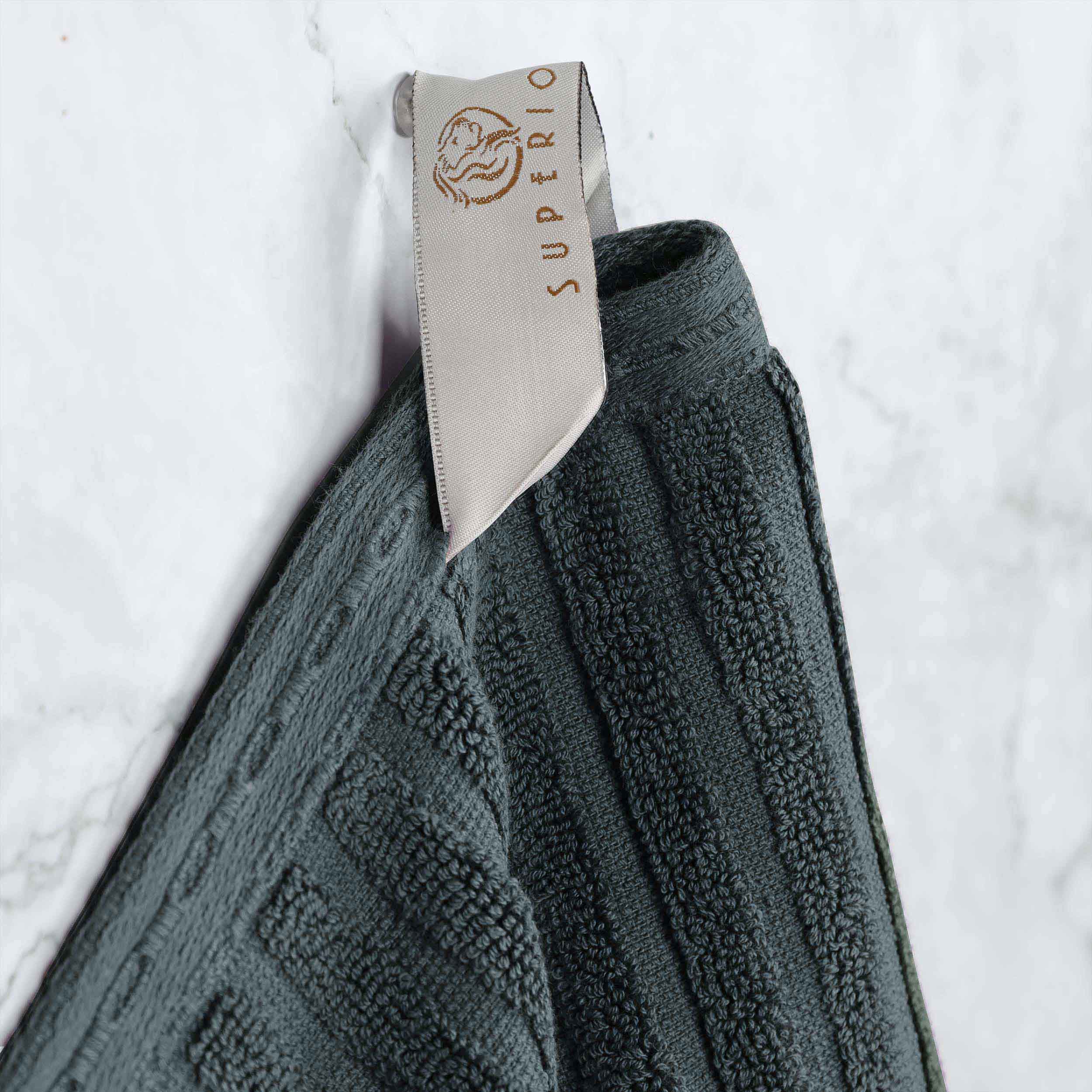 Soho Cotton Ribbed Textured Absorbent Bath Sheet & Bath Towel Set