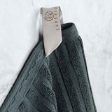 Soho Cotton Ribbed Textured Absorbent Bath Sheet & Bath Towel Set
