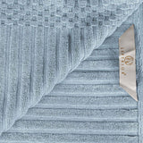 Soho Cotton Ribbed Textured Absorbent Bath Sheet & Bath Towel Set