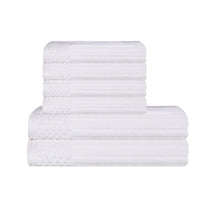 Soho Cotton Ribbed Textured Absorbent Hand and Bath Towel Set
