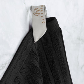 Soho Cotton Ribbed Textured Absorbent Hand and Bath Towel Set