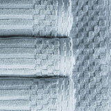 Soho Cotton Ribbed Textured Absorbent Hand Towel and Bath Sheet Set
