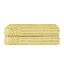 Soho Cotton Ribbed Textured Ultra-Absorbent 2 Piece Bath Towel Set