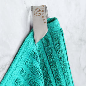 Soho Cotton Ribbed Textured Ultra-Absorbent 2 Piece Bath Towel Set