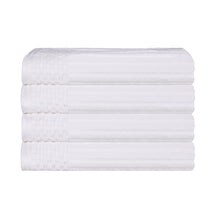 Soho Ribbed Cotton Super Absorbent 4 Piece Hand Towel Set