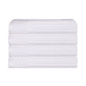 Soho Ribbed Cotton Super Absorbent 4 Piece Hand Towel Set