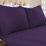 Solid Flannel Cotton Soft Fuzzy Pillowcases, Set of 2