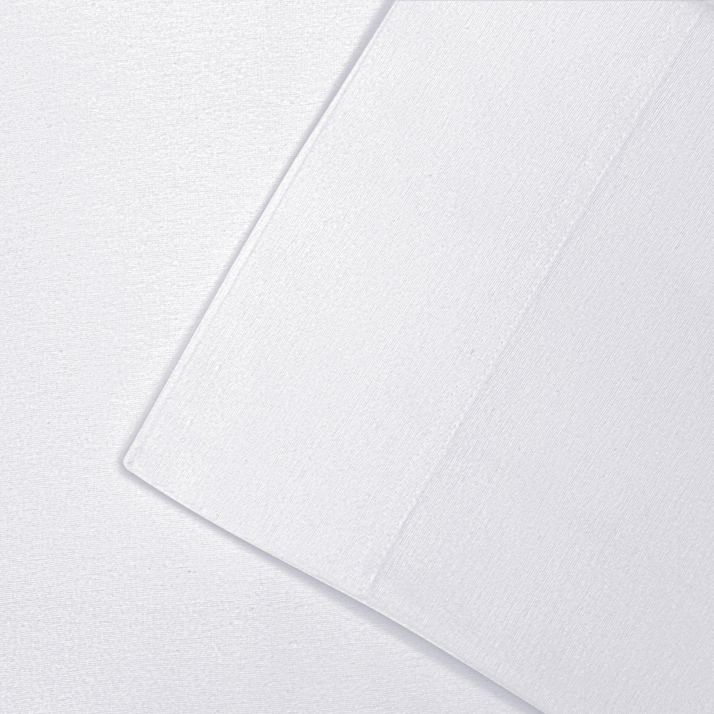 Solid Flannel Cotton Soft Fuzzy Pillowcases, Set of 2
