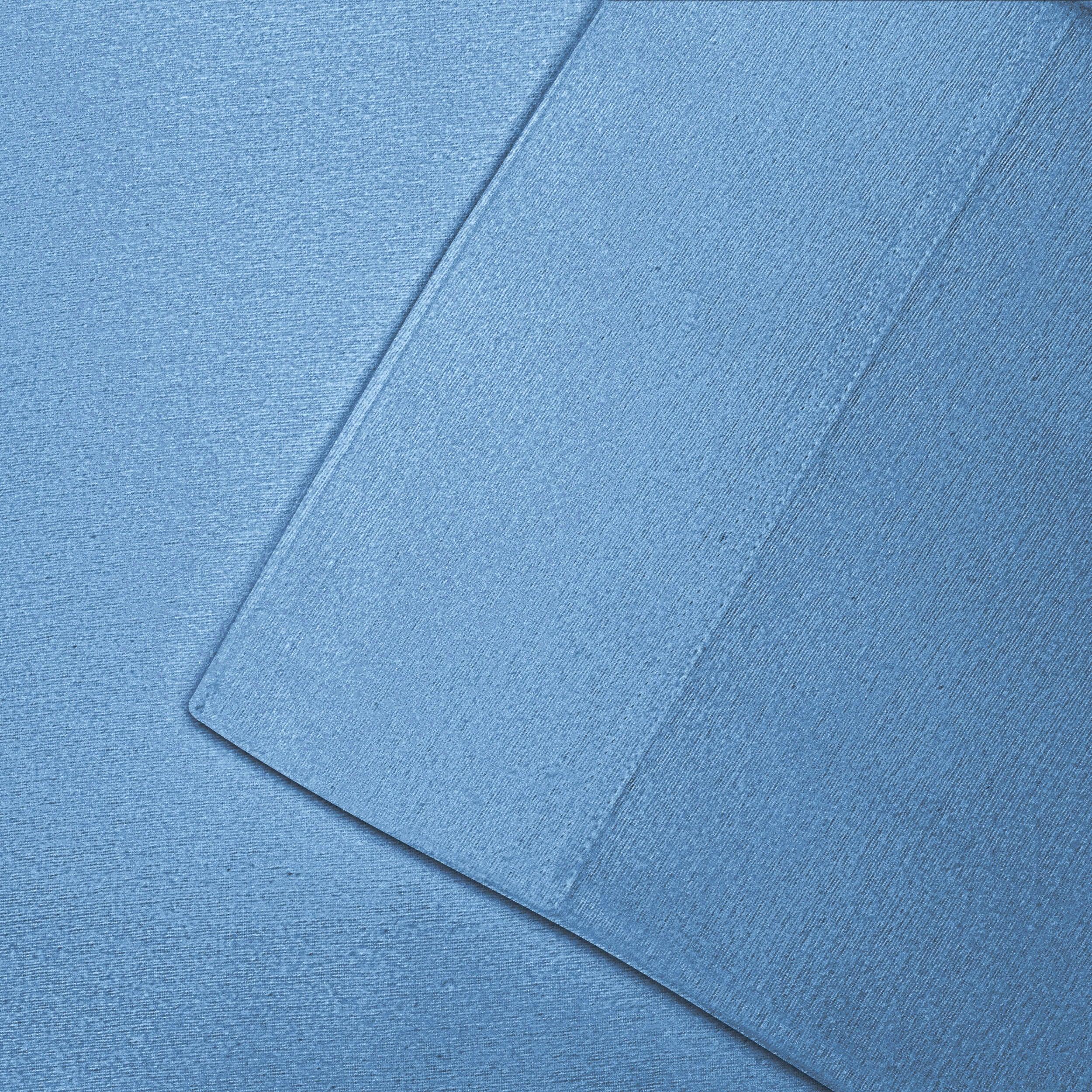 Solid Flannel Cotton Soft Fuzzy Pillowcases, Set of 2