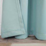 Solid Machine Washable Room Darkening Blackout Curtains, Set of 2